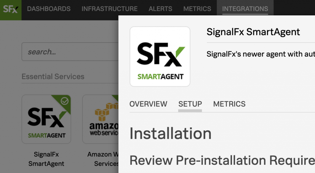 SignalFX Setup