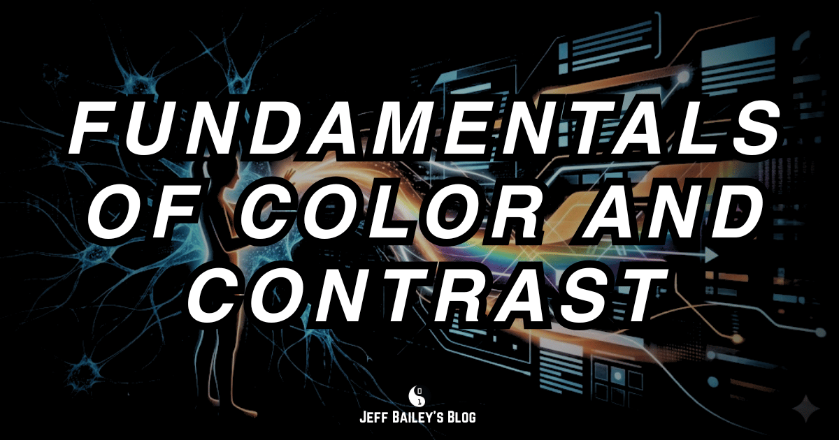 Cover: conceptual diagram showing color and contrast fundamentals