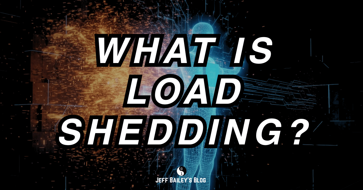 Diagram showing load shedding as a way to keep the system in a controlled state under stress.