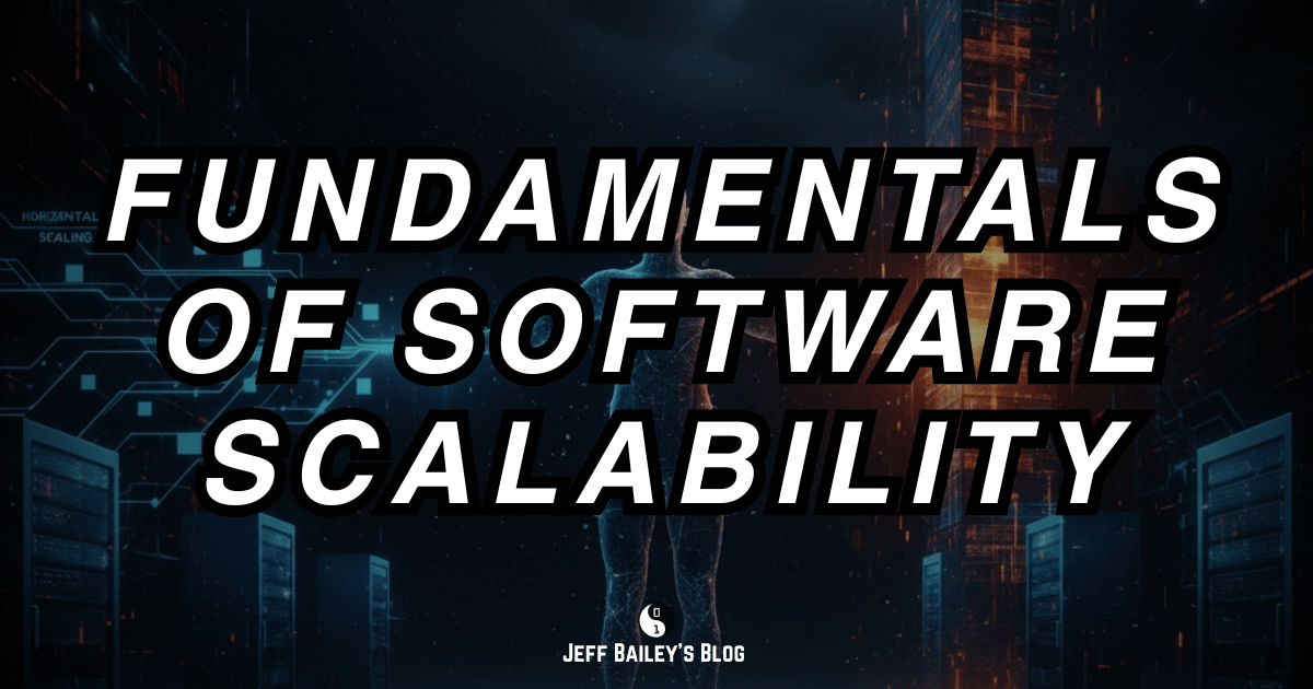 Cover image showing scalability concepts: horizontal and vertical scaling patterns for distributed systems.