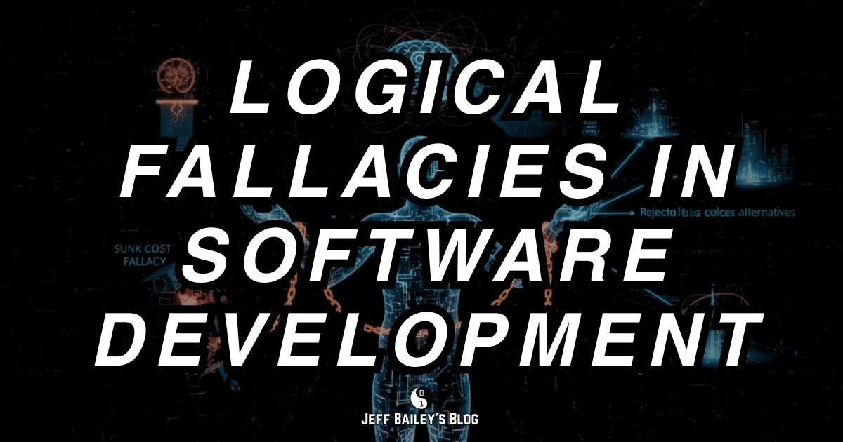Cover: Common logical fallacies as reasoning traps in software development
