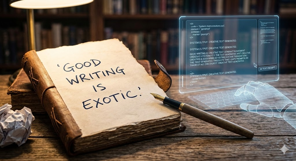 Good writing becoming rare or exotic in the age of AI